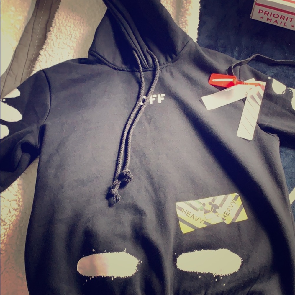 Off white spray hoodie